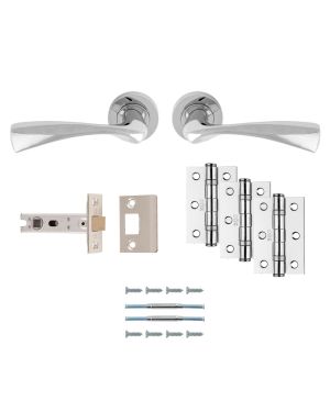 Sintra Handle Latch Pack - Polished Chrome - Ultimate Door Pack