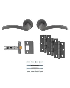 Sines Handle Latch Pack - Anthracite - Ultimate Door Pack