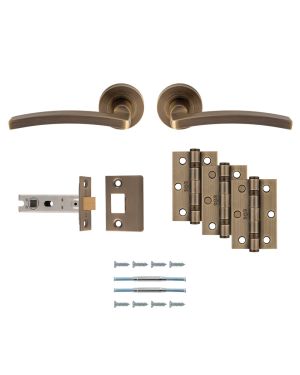 Tavira Handle Latch Pack - Antique Brass - Ultimate Door Pack