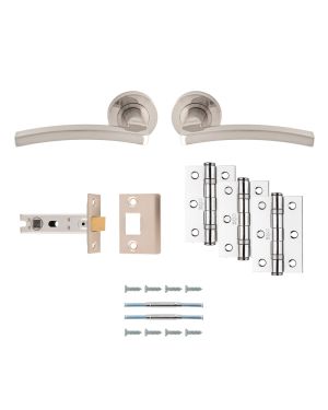 Tavira Handle Latch Pack - Satin Nickel - Ultimate Door Pack