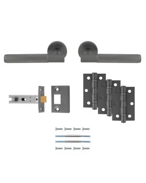 Lagos Handle Latch Pack - Anthracite - Ultimate Door Pack