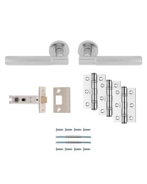 Lagos Handle Latch Pack - Polished Chrome - Ultimate Door Pack
