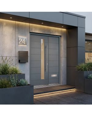 Universal Demi-Panel Hardwood External Door