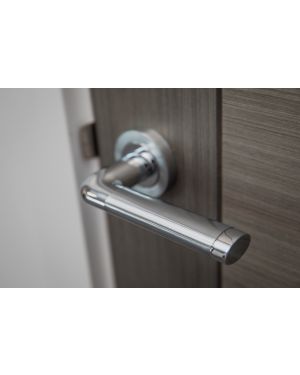 Vega Lever On Rose - Polished & Satin Chrome