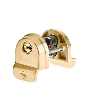 Traditional High Security Escutcheon Set - Polished Brass