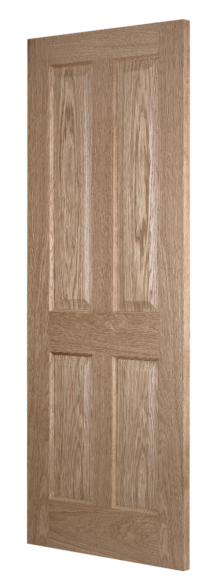 Trent 4-Panel Oak Fire Door (FD30) | Fire Doors | Todd Doors