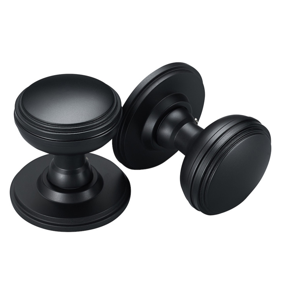 Zuppo Mortice Knobs - Midnight Black | Door Furniture | Todd Doors