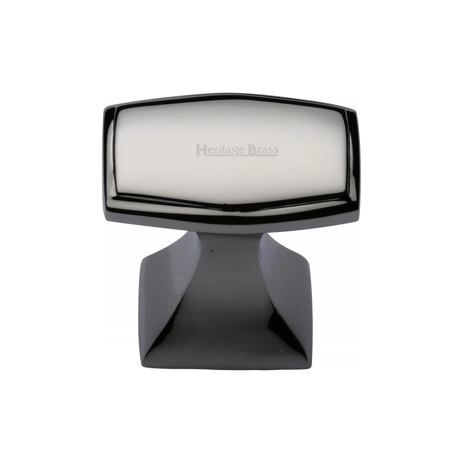 Heritage Brass Cabinet Knob Deco Design 32mm Polished Nickel finish