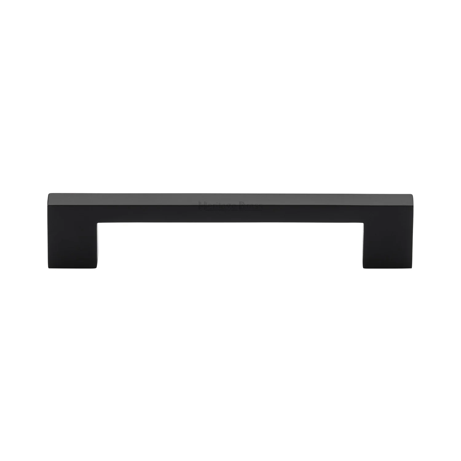 Heritage Brass Cabinet Pull Metro Design 128mm CTC Matt Black Finish