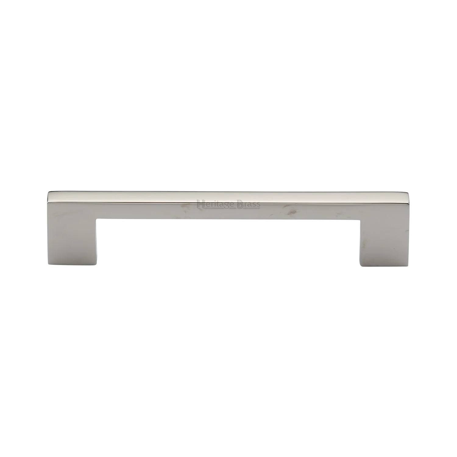 Heritage Brass Cabinet Pull Metro Design 128mm CTC Polished Nickel Finish