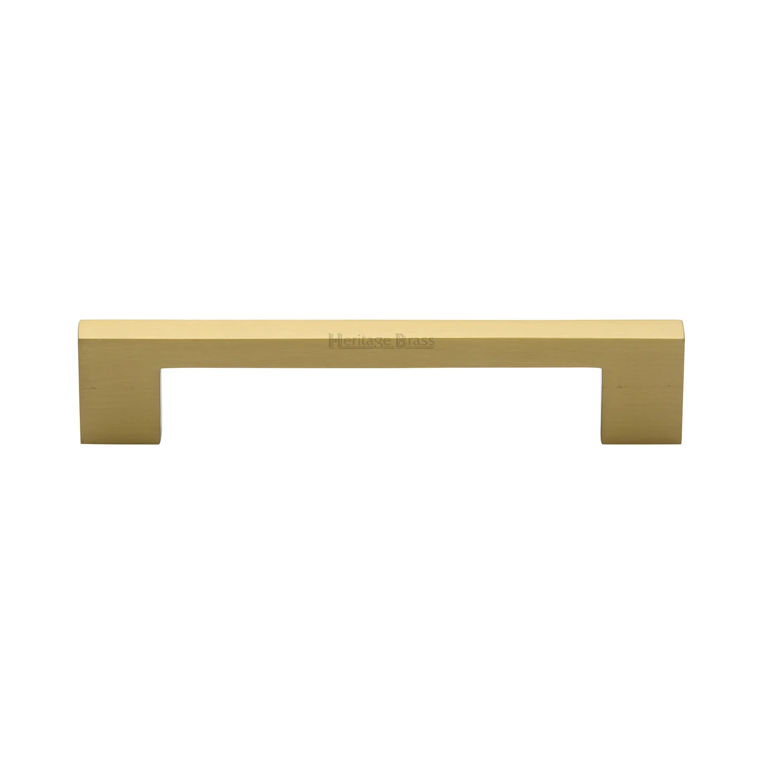 Heritage Brass Cabinet Pull Metro Design 128mm CTC Satin Brass Finish
