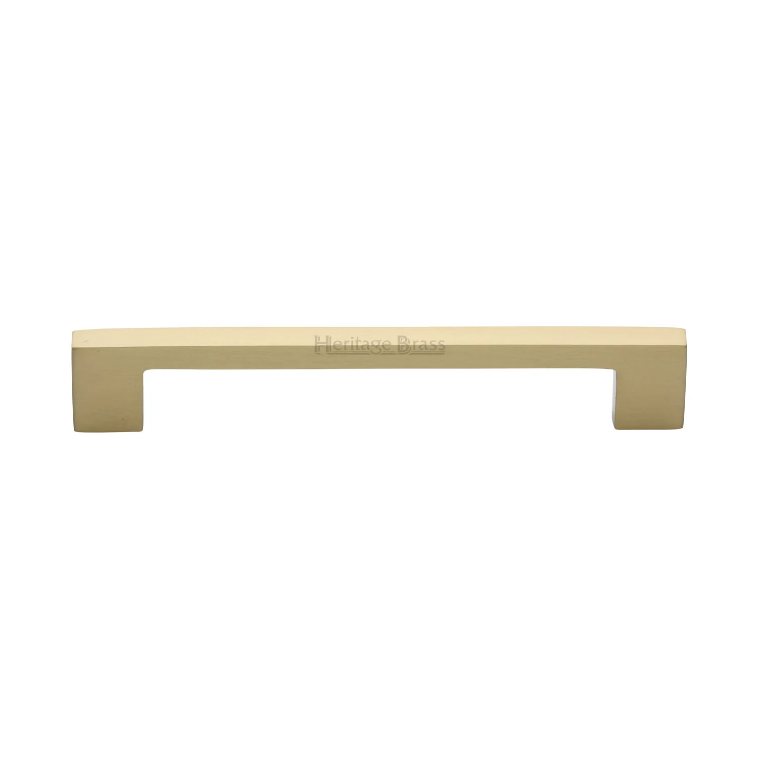 Heritage Brass Cabinet Pull Metro Design 160mm CTC Satin Brass Finish