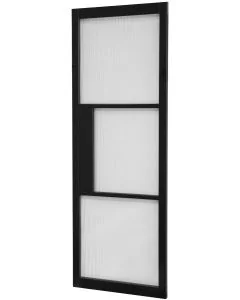 Bergen Black 3-Light Reeded (Made to Measure)