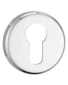 Brilliante Chrome Euro Escutcheon