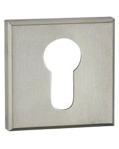 Cool Brushed Nickel Euro Escutcheon