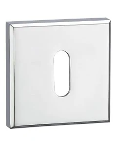 Brilliante Chrome Square Escutcheon