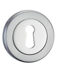 Essentials Std Escutcheon Polished & Satin Chrome (EOL)