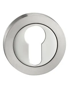 Polished & Satin Stainless Steel Euro Escutcheon