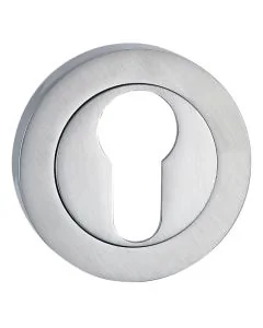 Satin Chrome Euro Escutcheon