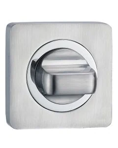 Polished & Satin Square Chrome Bath Turn