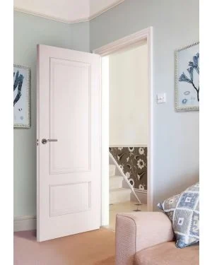 Bolection Iris White Grained Fire Door (FD30) (EOL)