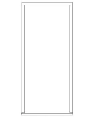Oak External Single Door Frame