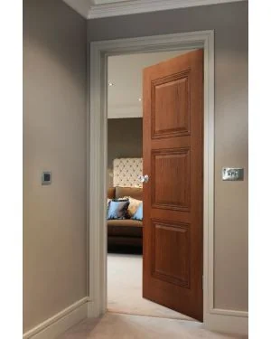 Windsor Oak 3-Panel Fire Door (FD30 - Made to Measure)