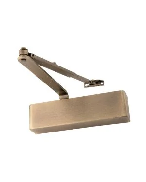 Premium Overhead Door Closer - Antique Brass