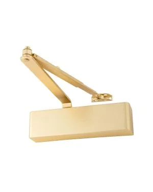 Premium Overhead Door Closer - Satin Brass