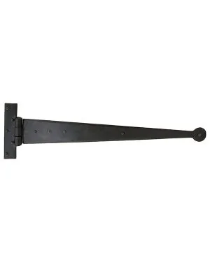 Black 18" Penny End T Hinge (pair)
