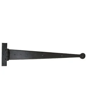 Black 22" Penny End T Hinge (pair)