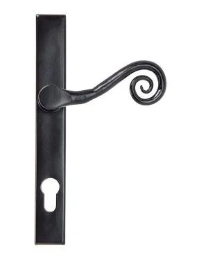 Black Monkeytail Slimline Lever Espag. Lock Set - RH