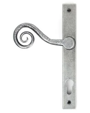 Pewter Monkeytail Slimline Lever Espag. Lock Set - RH