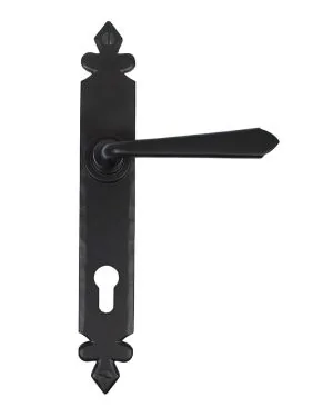 Black Cromwell Lever Espag. Lock Set