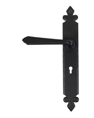 Black Cromwell Lever Lock Set