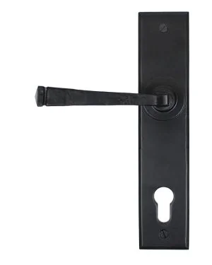 Black Avon Lever Espag. Lock Set