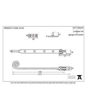 Beeswax 10" Monkeytail Stay