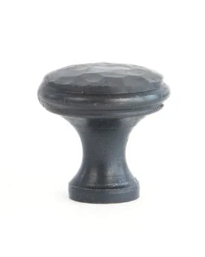 Beeswax Hammered Cabinet Knob - Small