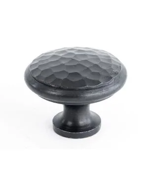 Beeswax Hammered Cabinet Knob - Large