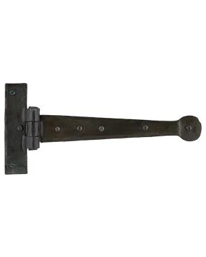 Beeswax 9" Penny End T Hinge (pair)