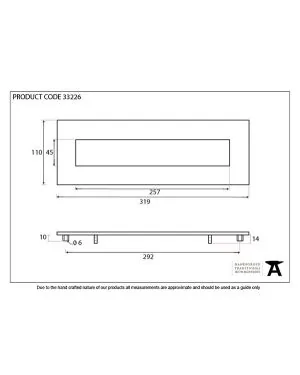 Black Large Letter Plate