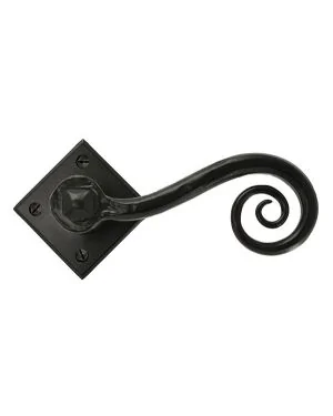 Black Monkeytail Lever on Rose Set (Diamond)