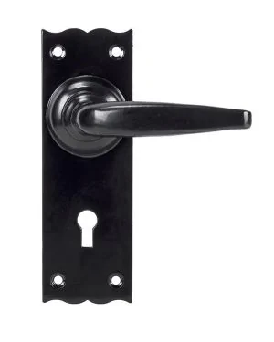 Black Oak Lever Lock Set