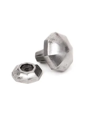 Natural Smooth Octagonal Cabinet Knob - Small