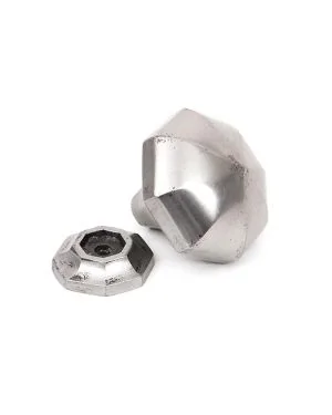 Natural Smooth Octagonal Cabinet Knob - Large