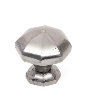 Natural Smooth Octagonal Cabinet Knob - Large