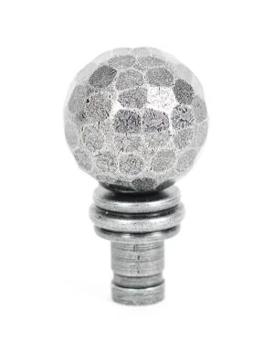 Pewter Hammered Ball Curtain Finial (pair)