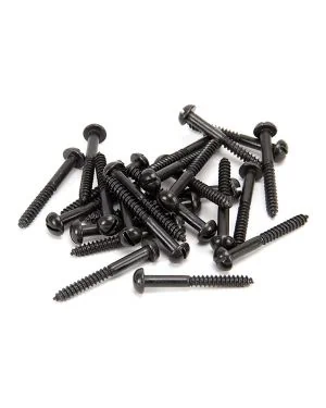 Black 10 x 1 1/2" Round Head Screws (25)
