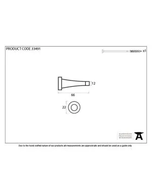 Black Projection Door Stop