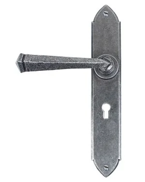 Pewter Gothic Lever Lock Set